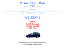 Tablet Screenshot of bluestarcab.com